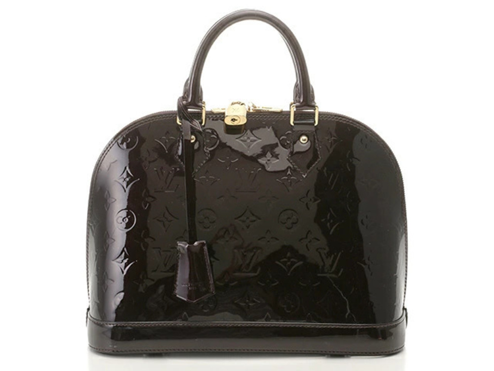 Louis Vuitton Alma Handbag Vernis Amarante